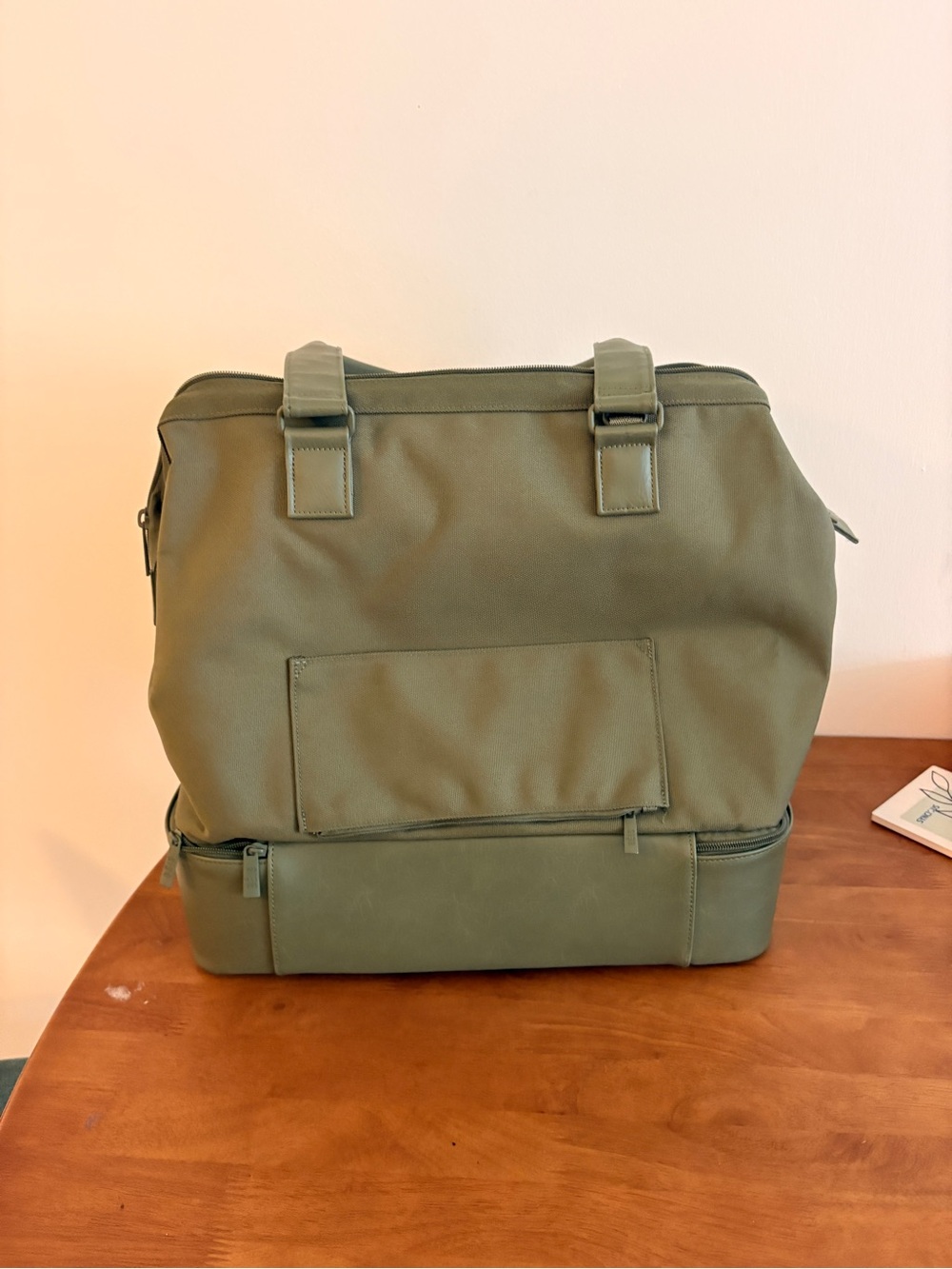 Beis Olive Green Mini Weekender Bag - Picture 5 of 8